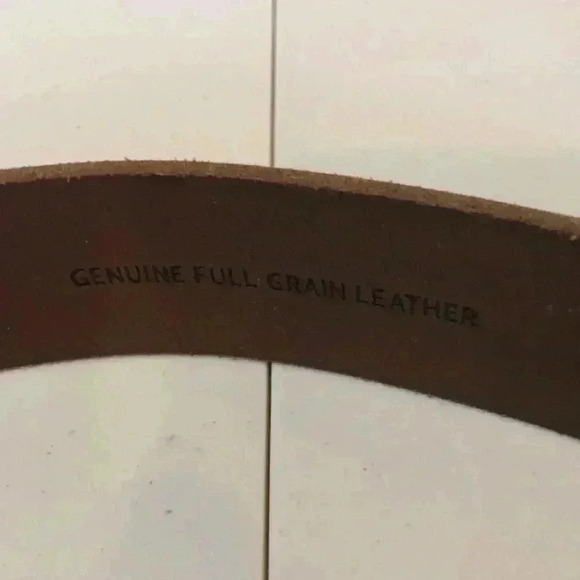 Timberland Pro  Brown Genuine Full Grain Leather Belt with Black Buckle Size 32 - Picture 7 of 8